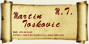 Martin Tošković vizit kartica